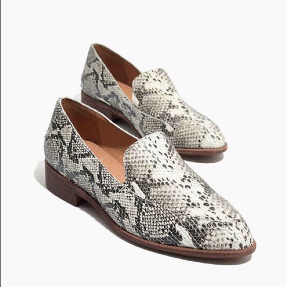 Snakeskin Leather Frances Loafer | Madewell